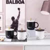Becher süßer Cartoon Panda Keramik Becher kreativer Erleichterung dreidimensionaler Tasse mit Deckel