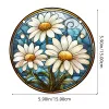 Decorações 1pc, Garden Sunscatchers para decoração de parede da janela da casa, árvore da vida/mandala/margarida/girassol pingente de decoração de janelas criativas