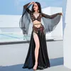 Stage Wear Belly Dance Luxury Costume Fringe Bra Sexy Swing Swing Swing For Women Concorso Outfit Performance Fairy