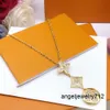 Designer sieraden bloem hanger ketting met diamant voor vrouwen klassiek luxe merk goud geschenk met doos