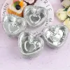 Moulds 20PCS Heart Shaped Aluminum Foil Disposable Baking Cups with Cover Cupcakes Tarts Puddings Cup Muffin Patisserie Baking Pan Tool