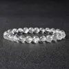 Perlen natürliche transparente Quarzkristallperlen Armband wahre Damen weiß 100% authentisch Steingeistbehandlung Schmuck