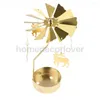 Kaarsenhouders kerstcadeau windmill kandelaarhouder groenlicht bruiloft decor stemmingslicht glitter