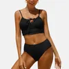 Swimwear's Swimwear's Charmleaks Bikini Bikini sexy su costumi da bagno a due pezzi da bagno arricciati