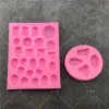 MAPPONI GEM Diamond Crystal Forma Sap di fondente silicone Fondante 3D Campcake cupcake Jelly Candy Cioccolato Decorazione da forno stampi per utensili