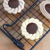 Moulds Valentine's Day Sandwich Biscuit Mould 3D Cookie Embossing Mould Flower Love Heart Fruit Animal Shaped Baking Cake Mold Set