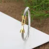 zilveren armband gedraaide armbanden gouden sieraden voor mannen parel diamant bangle liefde manchet kruis mode sieraden vrouw feest bruiloft geschenk groothandel