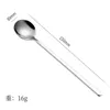 Spoons Stainless Steel Gold Coffee Small Round Korean Mixing Honey Bird's Nest Mug Spoon