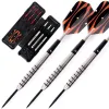 Fléchettes Cuesoul Professional 190% Tungsten Steel Tip Darts Set avec arbres en aluminium Flight Slim Flights High Quality