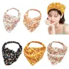 Bandanas Durag Country Style Avatar Floral Elastic Hair Scarf Hoofdband met bloemenpatroon Chiffon Hoofdband Kerchief Bandanas Geschikt voor meisjes 240426