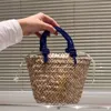 Underarm Rive Gauche weave Luxury Designer weekender Bags Womens large mens Vintage Cross Body shopper Bags summer Shoulder Beach Basket Totes straw hand bag