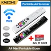 WiFi ISCAN Wireless Mini Portable A4 Document Scanner med 32G TF Card Images JPG PDF Formate Reader Pen 1050 DPI USB WIRED 240416