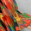 2024 abiti da stampa a strisce multicolore estate manica corta a collo rotondo lungo abiti casual maxi casual b4a252327