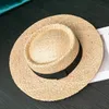 Chatme de soleil de mode Fashion Handmade Natural Raffia Wide Brim Straw pour femmes Summer Breathable Casual Womens Hats Fashionable 240423