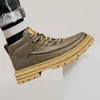 Casual Shoes Men High Top Men's Fashionable Hiss Boots With Taller Heel Lift Insula 7CM Plus Size 37-48