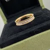 Brand Jewelry Original Full Diamond Ring Minimalist Style Womens