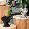 Vazen Love Shape Flower Vase Ceramics Ornamenten Bloemen Arrangement Potten Moderne eenvoudige opbergfles woonkamer Home Decoratie