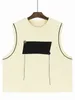 Gilet pour femmes Xitao Patchwork O-Leck Pullover Gilet Sans manches Loose Casual Simplicité All-Match Personnalité Spring Women HQQ1739