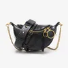 Sacs à bandouliers Bag du sac pour femmes Designer Luxury Pu Leather Crescent Messenger dames Couleur solide