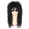 Halloween Wig 80s Mens Set Heavy Metal Rock Punk