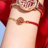 Designer Swarovskis sieraden Swarovski naar Nieuwjaars Lucky ketting met rode touw Bracelet Valentijnsdag cadeau voor vriendin en beste vriend veelzijdige nieuwe stijl