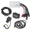 Tillbehör Cykel Litiumbatteri Modifierad styrenhet Set Full Waterproof Kit med 15/22A Controller och EN06 Display för 250W350W 500W Motor