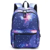 Backpack Galaxy School College Laptop USB -oplaadhaven voor tieners Boys Girls Bags Star Universe Space Book Bags