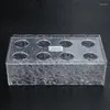 Vases Stone Grain Clear Acrylique Flower Vase Vase Organization Container Drop.