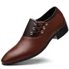 Casual Shoes Men Leather 2024 High Quality Patent Wedding Oxford Party Office Work Size 38-48