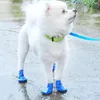Chaussures de chiots de vêtements pour chiens chaussures de pluie pour les petits chiens marchant en randonnée