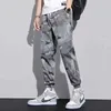 Herrenhosen elastischer übergroßer Seiden Casual Casual Camouflage Herren Arbeitskleidung losen Schnitt Sport Pantl2404