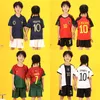 Kids football suits for primary and secondary school competitionl kits 22 23 24 MESSIS Soccer Jerseys baby football shirtssoccer training suit uniform