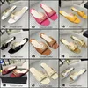 Premium Leather Women's Fashion Sandals High Heels Slippers Slides for Women Summer Gifts