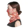 Scarves Tulle Mesh Fake Collar Multi-function Small Silk Sunscreen Hanging Ear Veil Thin Breathable Neck Guard Chiffon Scarf