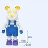 Transformation Toys Robots Childrens Toy Cartoon Mini Love Violent Bear Brick Model With Light DIY Building Block Mini Brick Christmas Giftl2404