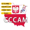 2024 CCCAM Oscam 8 linhas para a Polônia Alemanha UK Itália Holanda Satélite Receptor de TV gratuito FR776767