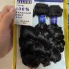 Buntar paket hår människa hår buntar svart lång djup våg vågigt lockigt mänskligt hår buntar elegant naturlig letar efter daglig användning