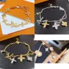 Jewelery Designer Flower Letter Bracelet Brand for Womens Multi Style Gold Plating Wedding Engagement Gift with Box Original Quality