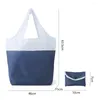 Shopping Bags Polyester Waterproof Reusable Tote Canvas Bag Shoulder Foldable Recycled Eco-friendly