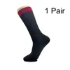 Men's Socks Men Casual Nylon Silk Summer Ultra-thin Ribbed Striped Knee Long Business Formal Elastic Breathable High Tube