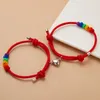 Charm Bracelets Shuangshuo Unique Fashion Magnetic Bracelet Romantic Braided Rope Couple For Lover Man Women Girls Boy Gift