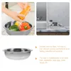 Servis uppsättningar hushållsgrönsaksfrukter tvättbassäng multifunktion rostfritt stål kök
