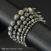 Bärade Simple 4/6/8/10/12mm Gem Elastic Bead Armband Unisex Natural Fire Stone Jewelry Leisure Pulseira Accessories Joias Gift