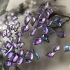 Klänning 480/1000/2000 Trendy Aurora Purple Flat Rhinestones Nail Salon Supply Gem Kit Box med Wax Pen Mix Glass Crystal Stones Box ZB5