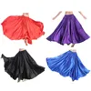 Stage Wear 540 Degree Womens Spanish Dance Skirts Flamenco Costume Elastic Waist Satin Flowy Maxi Skirt Full Circle For Lyrical Belly