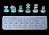 Forme internationale des échecs Moule de silicone diy argile UV Moules de pendentif en résine époxy pour les bijoux9182971