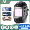 Svetshjälm 100*97mm 1112 4 Sensorer Slipning DIN 4-13 MMA MIG/MAG TIG Q109 CERT SOLAR LI Batteri Auto Darking Welding Mask 240423