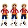 Action Toy Figuren Hot 28cm integriert animierte Charakter Vertrauen Lächeln Luffy drei Gesicht Veränderung Puppenmodellmodell Spielzeug SetL2403