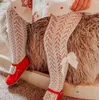 Trousers Summer girls long socks hollow bow tight fitting childrens fishnet clothing childrens pantyhose Spanish style thin ballet baby bottom tight fittingL2404