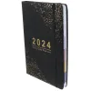 Notebooks 2024 Planificateur de livres Agenda Plans de carnet de carnet délicat PORTABLE PORTABLE PAPIER HENDEAL MELASSURE MENSUEL BORAD BORAM pour les ordinateurs portables anglais